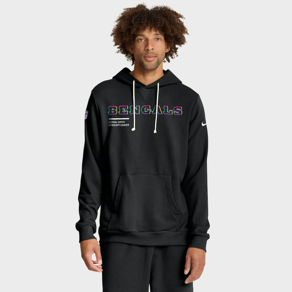 Cincinnati Bengals 2025 NFL Crucial Catch Sideline Standard Issue Dri-FIT Hoodie - Black | Nike on sale
