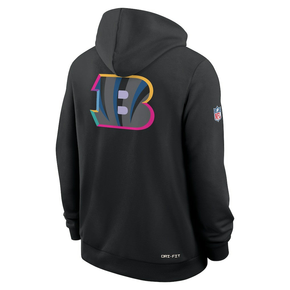 Cincinnati Bengals 2025 NFL Crucial Catch Sideline Standard Issue Dri-FIT Hoodie - Black | Nike on sale