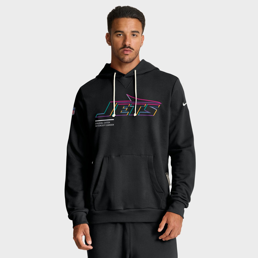 New York Jets 2025 NFL Crucial Catch Sideline Standard Issue Dri-FIT Hoodie - Black | Nike cheap