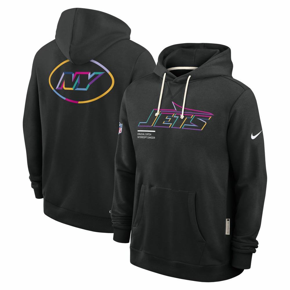 New York Jets 2025 NFL Crucial Catch Sideline Standard Issue Dri-FIT Hoodie - Black | Nike cheap