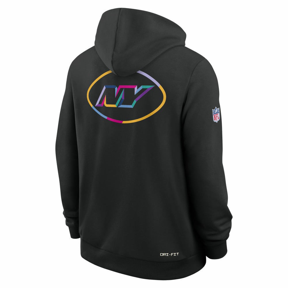 New York Jets 2025 NFL Crucial Catch Sideline Standard Issue Dri-FIT Hoodie - Black | Nike cheap