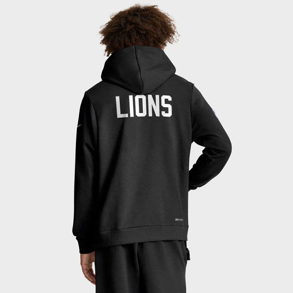 Detroit Lions Sideline Standard Issue Alt 2 Dri-FIT Hoodie - Black | Nike outlet