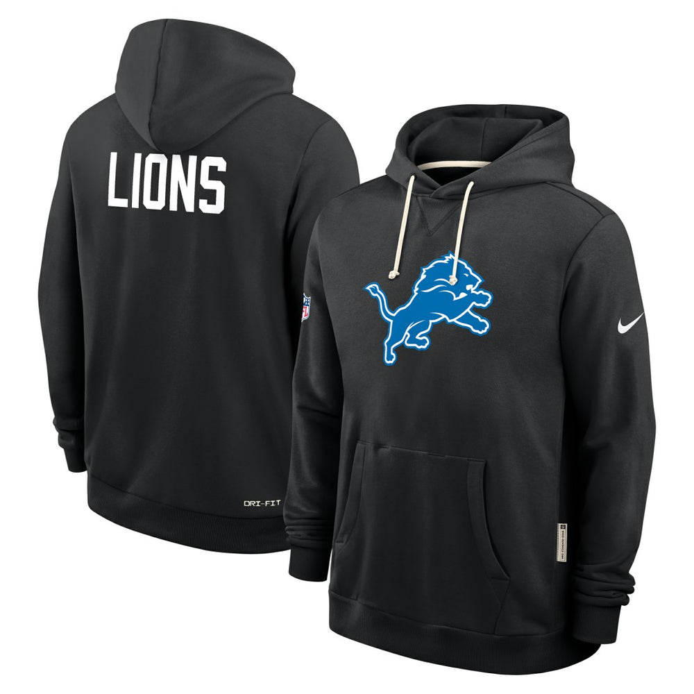 Detroit Lions Sideline Standard Issue Alt 2 Dri-FIT Hoodie - Black | Nike outlet