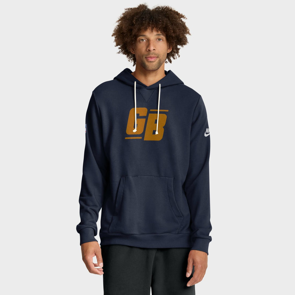 Green Bay Packers The 1923 Classic Sideline Dri-FIT Pullover Hoodie - Navy | Nike sale