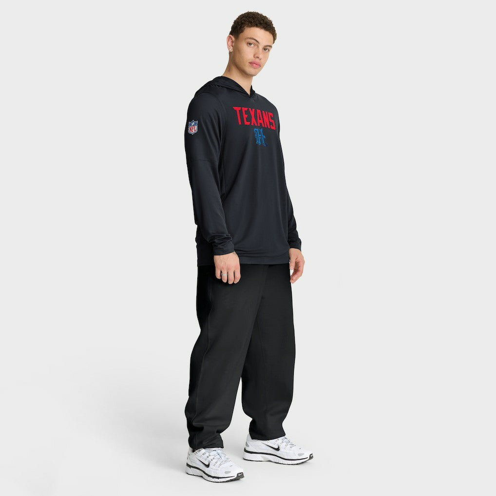 Houston Texans Sideline Pass Accuracy Dri-FIT Long Sleeve Hoodie T-Shirt  - Blue | Nike discount