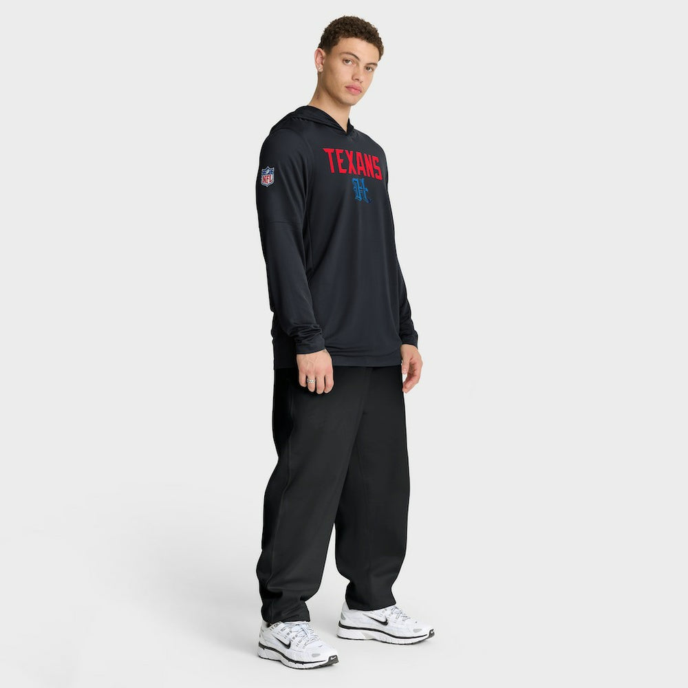 Houston Texans Sideline Pass Accuracy Dri-FIT Long Sleeve Hoodie T-Shirt  - Blue | Nike discount