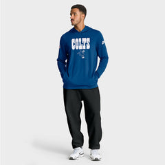 Indianapolis Colts Sideline Pass Accuracy Dri-FIT Long Sleeve Hoodie T-Shirt - Royal | Nike online