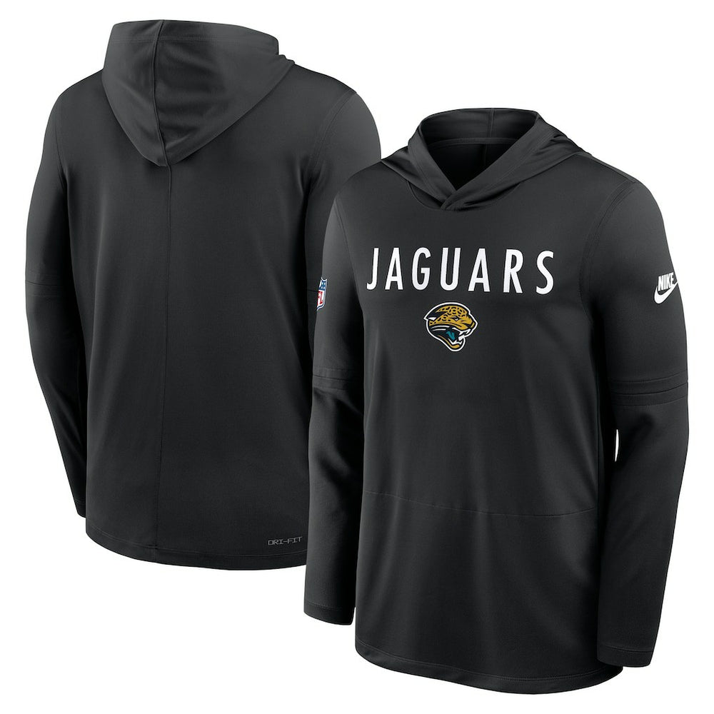 Jacksonville Jaguars Sideline Pass Accuracy Dri-FIT Long Sleeve Hoodie T-Shirt  - Black | Nike sale