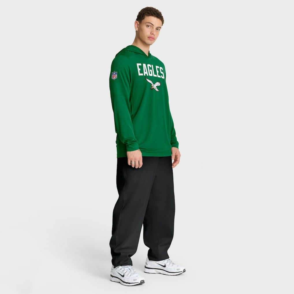 Philadelphia Eagles Sideline Pass Accuracy Dri-FIT Long Sleeve Hoodie T-Shirt  - Kelly Green | Nike on sale