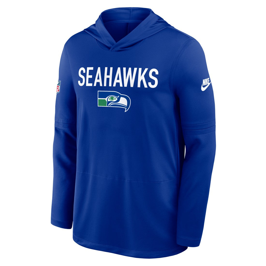 Seattle Seahawks Sideline Pass Accuracy Dri-FIT Long Sleeve Hoodie T-Shirt - Royal | Nike discount