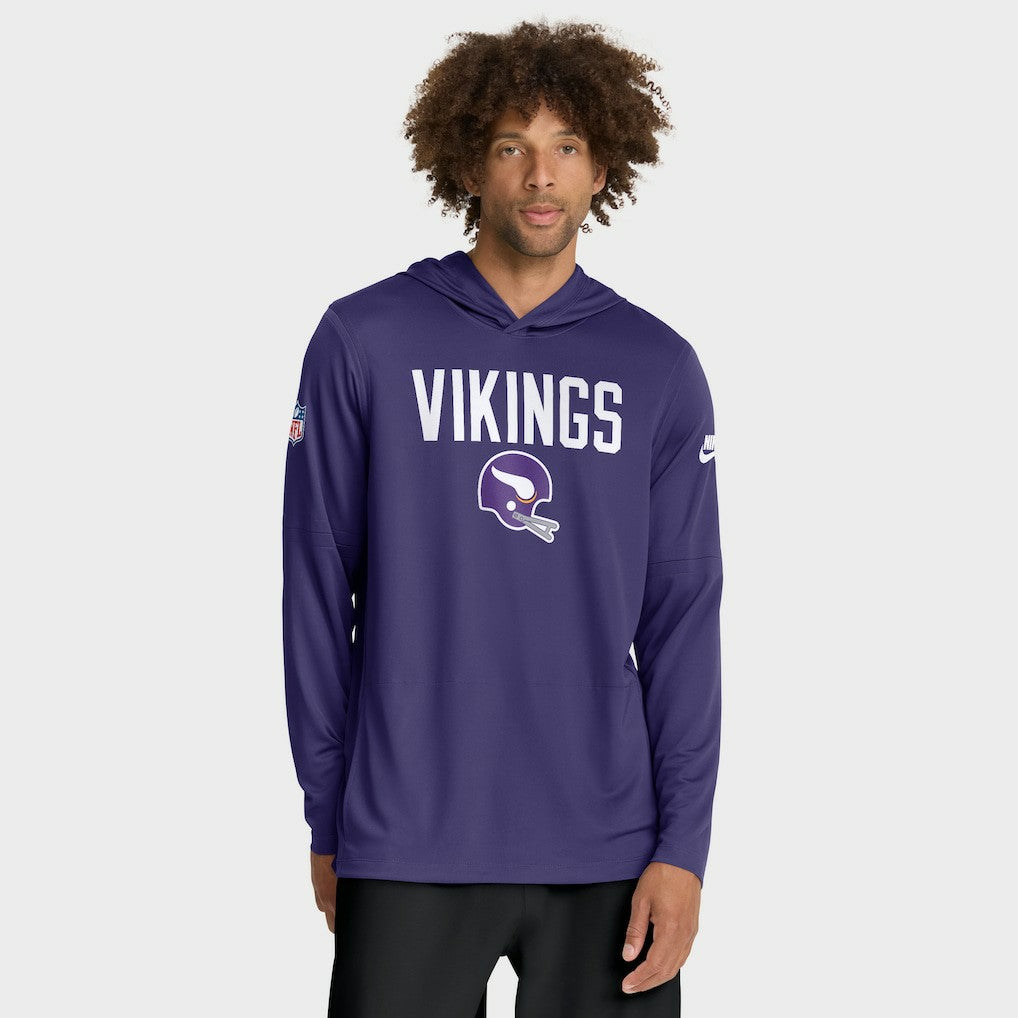 Minnesota Vikings Sideline Pass Accuracy Dri-FIT Long Sleeve Hoodie T-Shirt - Purple | Nike discount