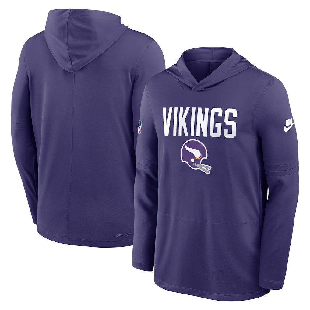 Minnesota Vikings Sideline Pass Accuracy Dri-FIT Long Sleeve Hoodie T-Shirt - Purple | Nike discount