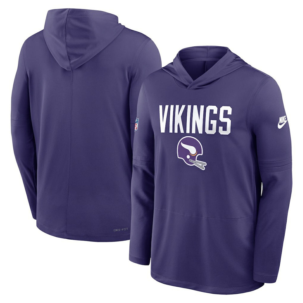 Minnesota Vikings Sideline Pass Accuracy Dri-FIT Long Sleeve Hoodie T-Shirt - Purple | Nike discount
