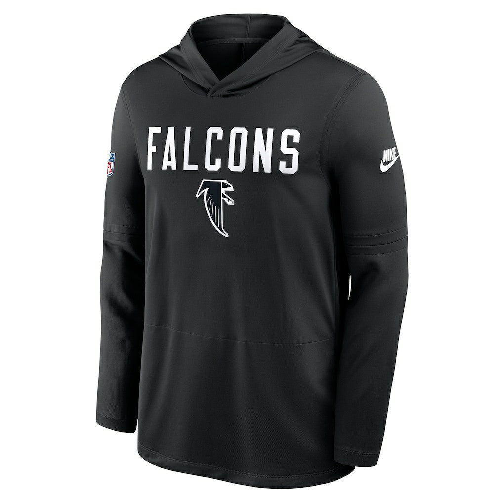 Atlanta Falcons Sideline Pass Accuracy Dri-FIT Long Sleeve Hoodie T-Shirt - Black | Nike outlet