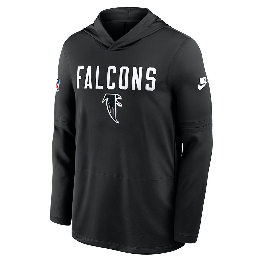 Atlanta Falcons Sideline Pass Accuracy Dri-FIT Long Sleeve Hoodie T-Shirt - Black | Nike outlet