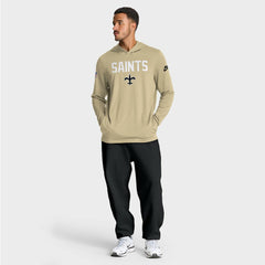New Orleans Saints Sideline Pass Accuracy Dri-FIT Long Sleeve Hoodie T-Shirt - Gold | Nike sale
