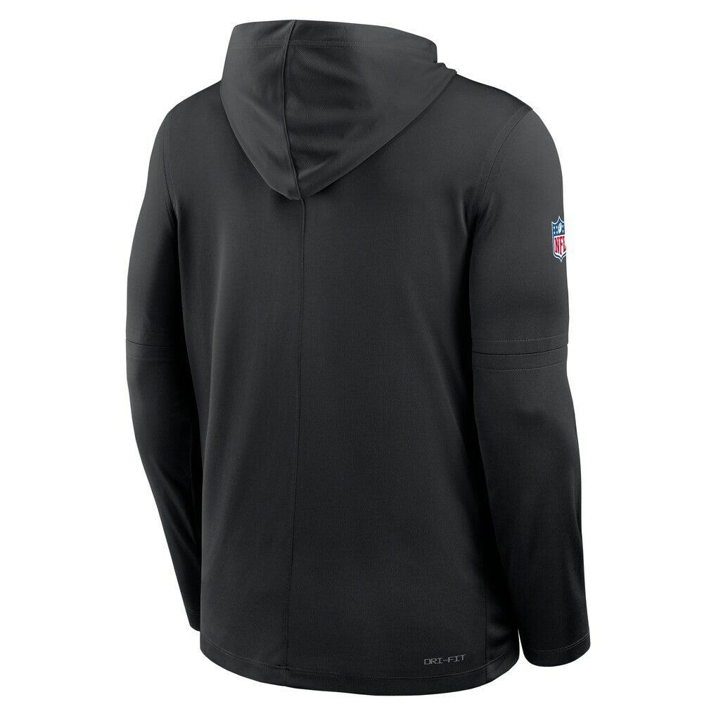 New York Jets Sideline Pass Accuracy Dri-FIT Long Sleeve Hoodie T-Shirt - Black | Nike sale