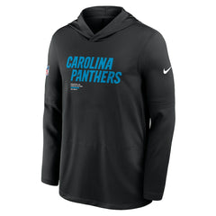 Carolina Panthers Sideline Pure Fury Performance Long Sleeve Hoodie T-Shirt - Black | Nike for sale
