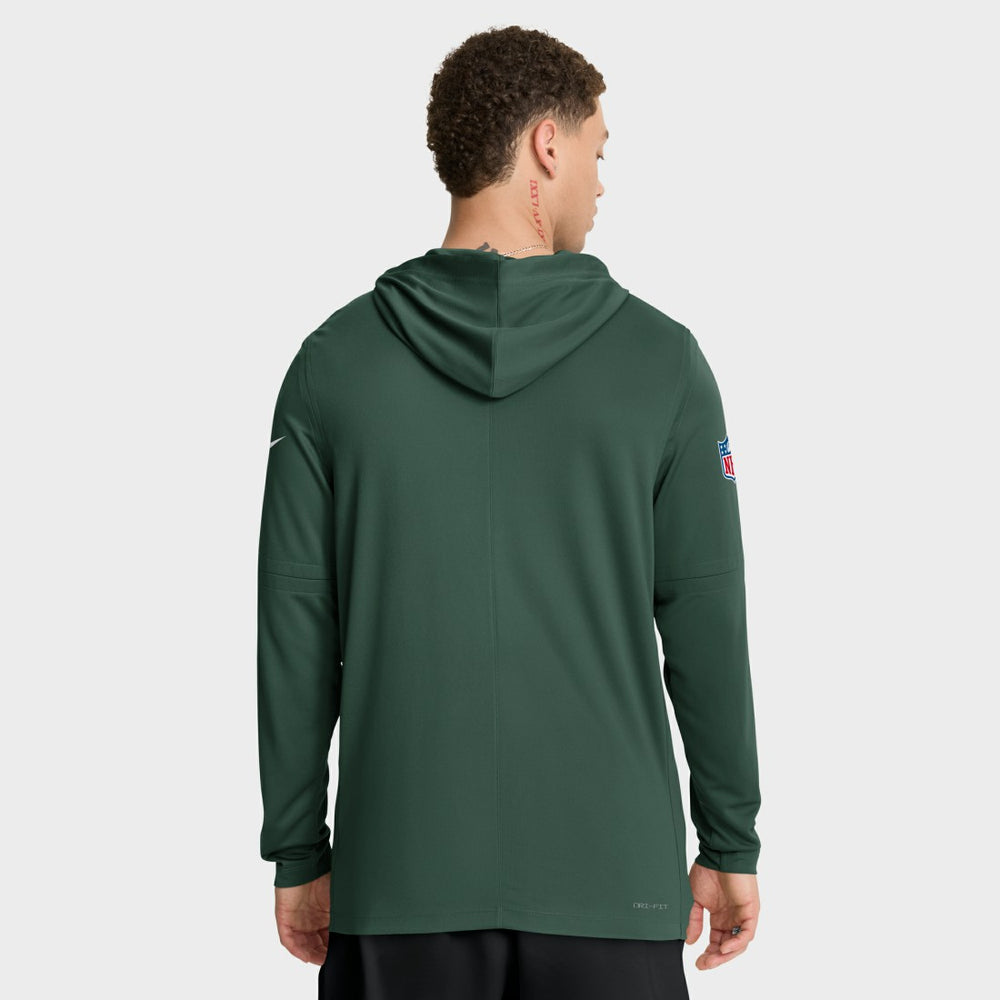 Green Bay Packers Sideline Pure Fury Performance Long Sleeve Hoodie T-Shirt - Green | Nike discount
