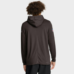 Cleveland Browns Sideline Pure Fury Performance Long Sleeve Hoodie T-Shirt - Brown | Nike discount