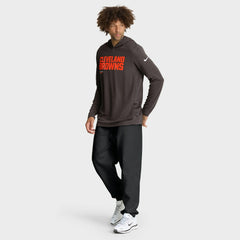 Cleveland Browns Sideline Pure Fury Performance Long Sleeve Hoodie T-Shirt - Brown | Nike discount