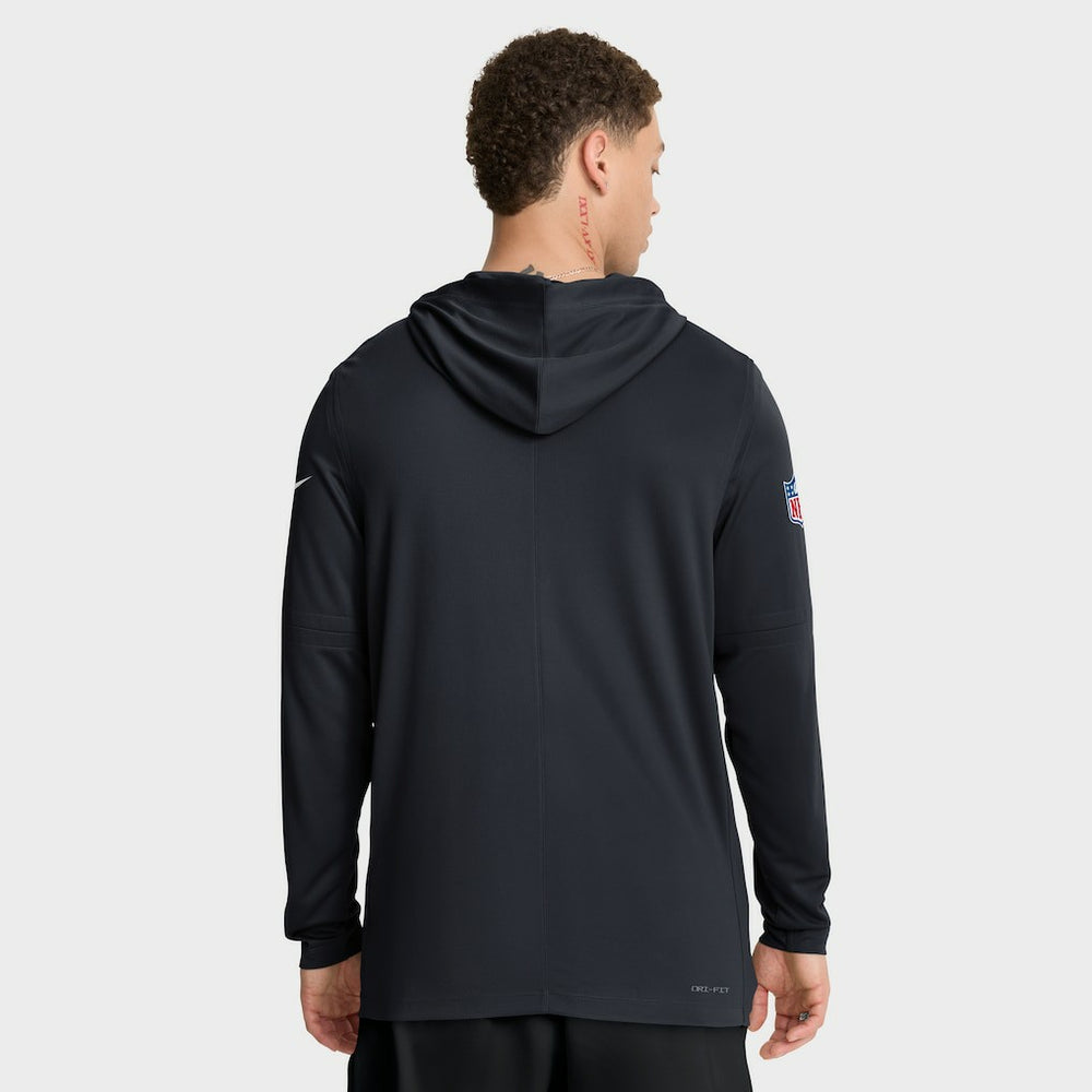 Houston Texans Sideline Pure Fury Performance Long Sleeve Hoodie T-Shirt - Navy | Nike for sale