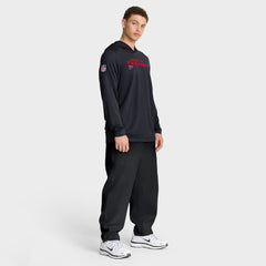 Houston Texans Sideline Pure Fury Performance Long Sleeve Hoodie T-Shirt - Navy | Nike for sale