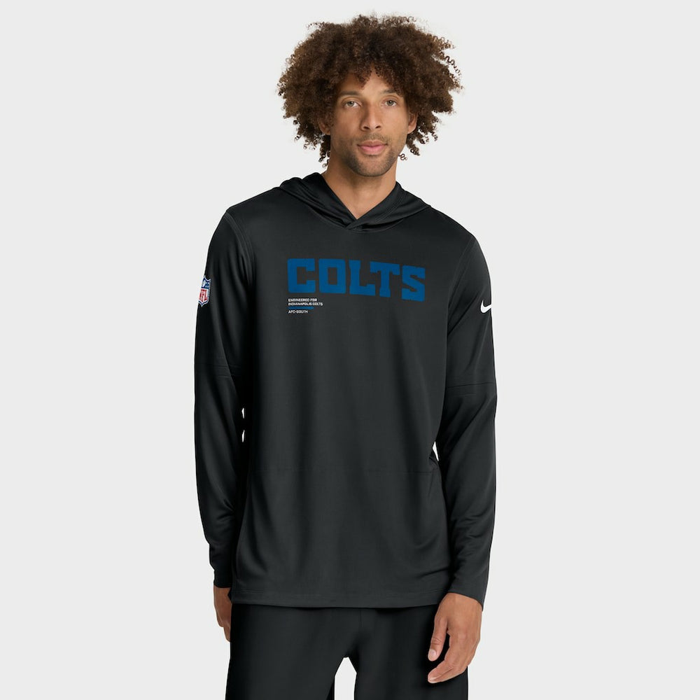 Indianapolis Colts Sideline Pure Fury Performance Long Sleeve Hoodie T-Shirt - Black | Nike sale