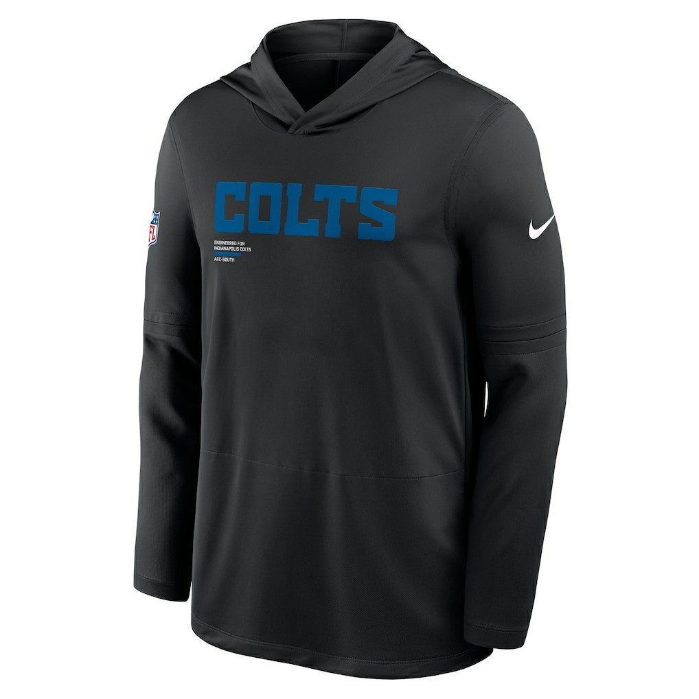 Indianapolis Colts Sideline Pure Fury Performance Long Sleeve Hoodie T-Shirt - Black | Nike sale