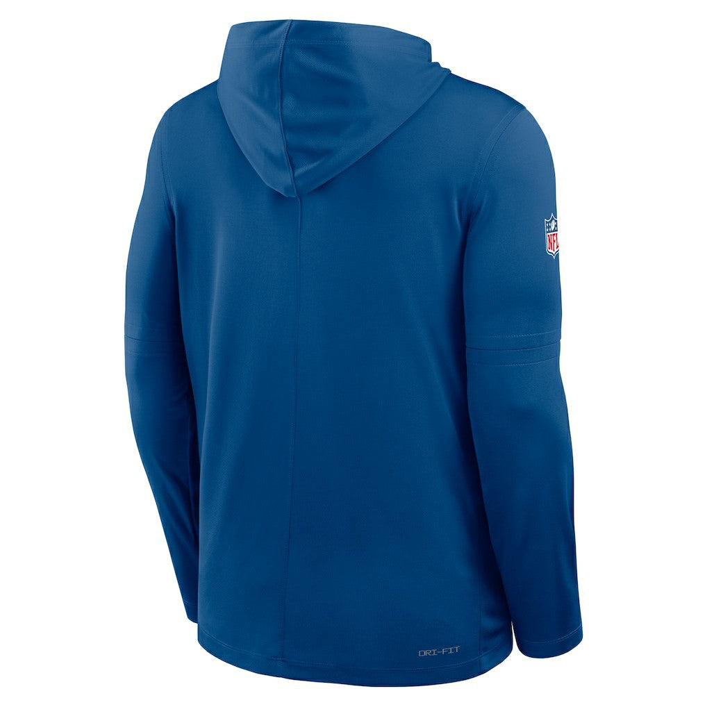 Indianapolis Colts Sideline Pure Fury Performance Long Sleeve Hoodie T-Shirt - Royal | Nike sale