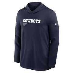 Dallas Cowboys Sideline Pure Fury Performance Long Sleeve Hoodie T-Shirt - Navy | Nike sale