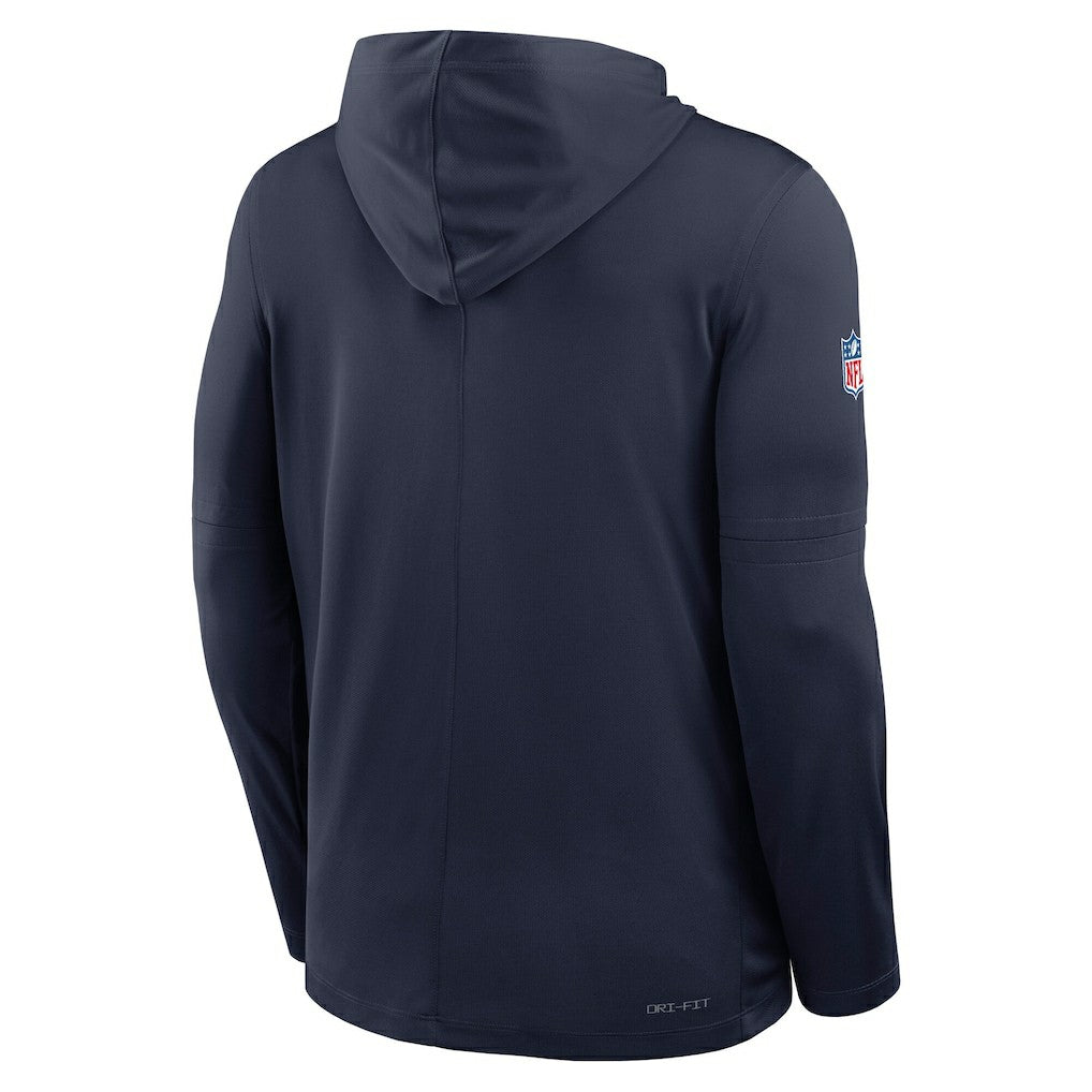 Dallas Cowboys Sideline Pure Fury Performance Long Sleeve Hoodie T-Shirt - Navy | Nike sale