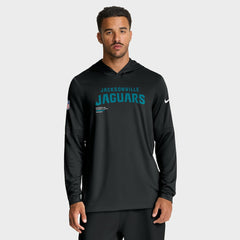 Jacksonville Jaguars Sideline Pure Fury Performance Long Sleeve Hoodie T-Shirt - Black | Nike discount