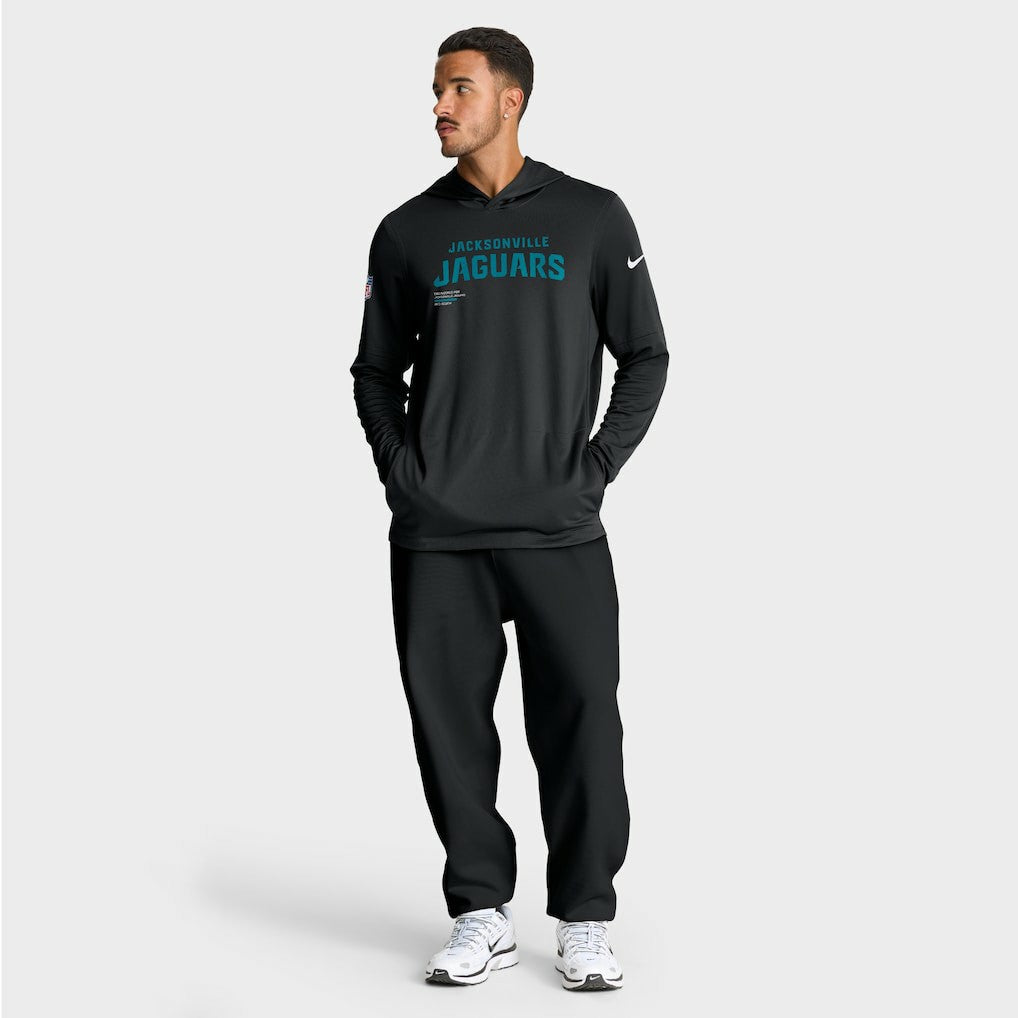 Jacksonville Jaguars Sideline Pure Fury Performance Long Sleeve Hoodie T-Shirt - Black | Nike discount