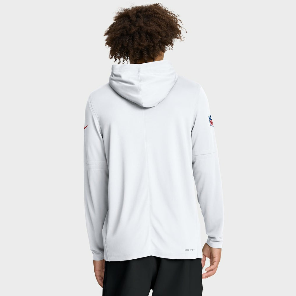 Kansas City Chiefs Sideline Pure Fury Performance Long Sleeve Hoodie T-Shirt - White | Nike cheap