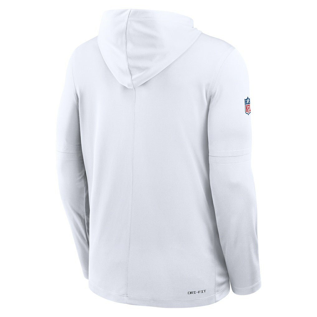 Kansas City Chiefs Sideline Pure Fury Performance Long Sleeve Hoodie T-Shirt - White | Nike cheap