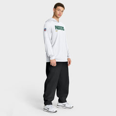 Green Bay Packers Sideline Pure Fury Performance Long Sleeve Hoodie T-Shirt - White | Nike online