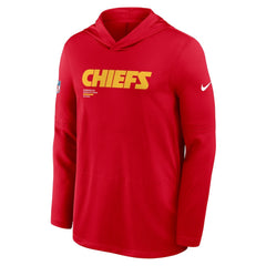 Kansas City Chiefs Sideline Pure Fury Performance Long Sleeve Hoodie T-Shirt - Red | Nike for sale