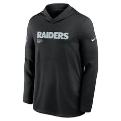 Las Vegas Raiders Sideline Pure Fury Performance Long Sleeve Hoodie T-Shirt - Black | Nike discount