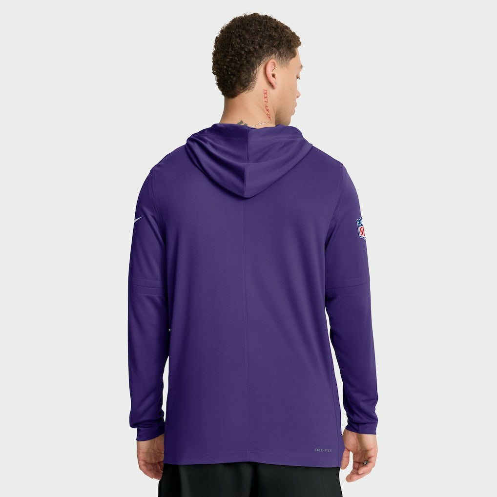 Minnesota Vikings Sideline Pure Fury Performance Long Sleeve Hoodie T-Shirt - Purple | Nike cheap