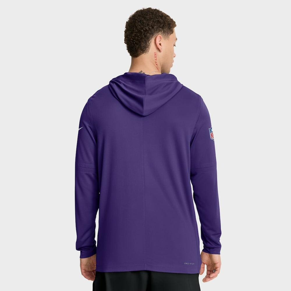 Minnesota Vikings Sideline Pure Fury Performance Long Sleeve Hoodie T-Shirt - Purple | Nike cheap