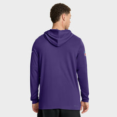 Minnesota Vikings Sideline Pure Fury Performance Long Sleeve Hoodie T-Shirt - Purple | Nike cheap