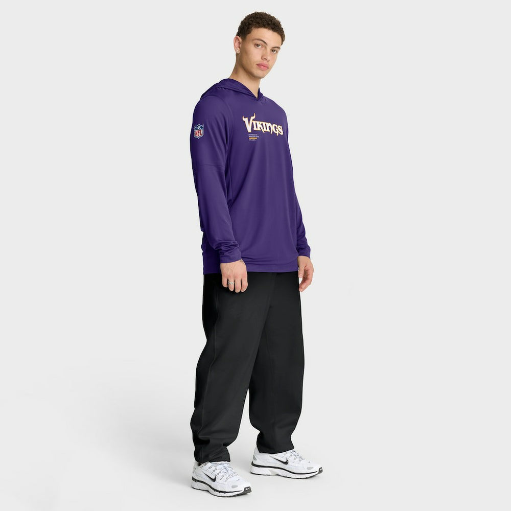Minnesota Vikings Sideline Pure Fury Performance Long Sleeve Hoodie T-Shirt - Purple | Nike cheap