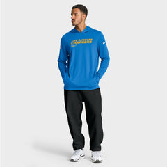 Los Angeles Chargers Sideline Pure Fury Performance Long Sleeve Hoodie T-Shirt - Powder Blue | Nike on sale