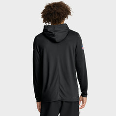 New York Jets Sideline Pure Fury Performance Long Sleeve Hoodie T-Shirt - Black | Nike cheap