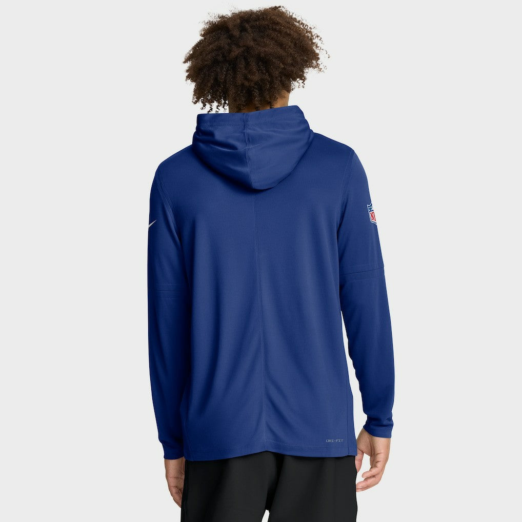 New York Giants Sideline Pure Fury Performance Long Sleeve Hoodie T-Shirt - Royal | Nike sale