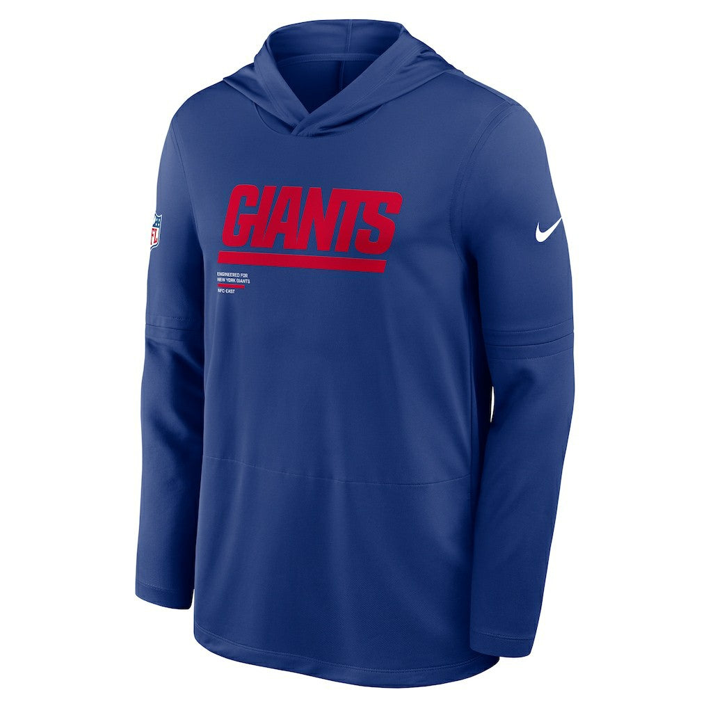 New York Giants Sideline Pure Fury Performance Long Sleeve Hoodie T-Shirt - Royal | Nike sale