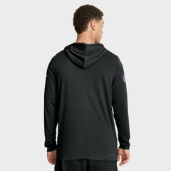 Pittsburgh Steelers Sideline Pure Fury Performance Long Sleeve Hoodie T-Shirt - Black | Nike online