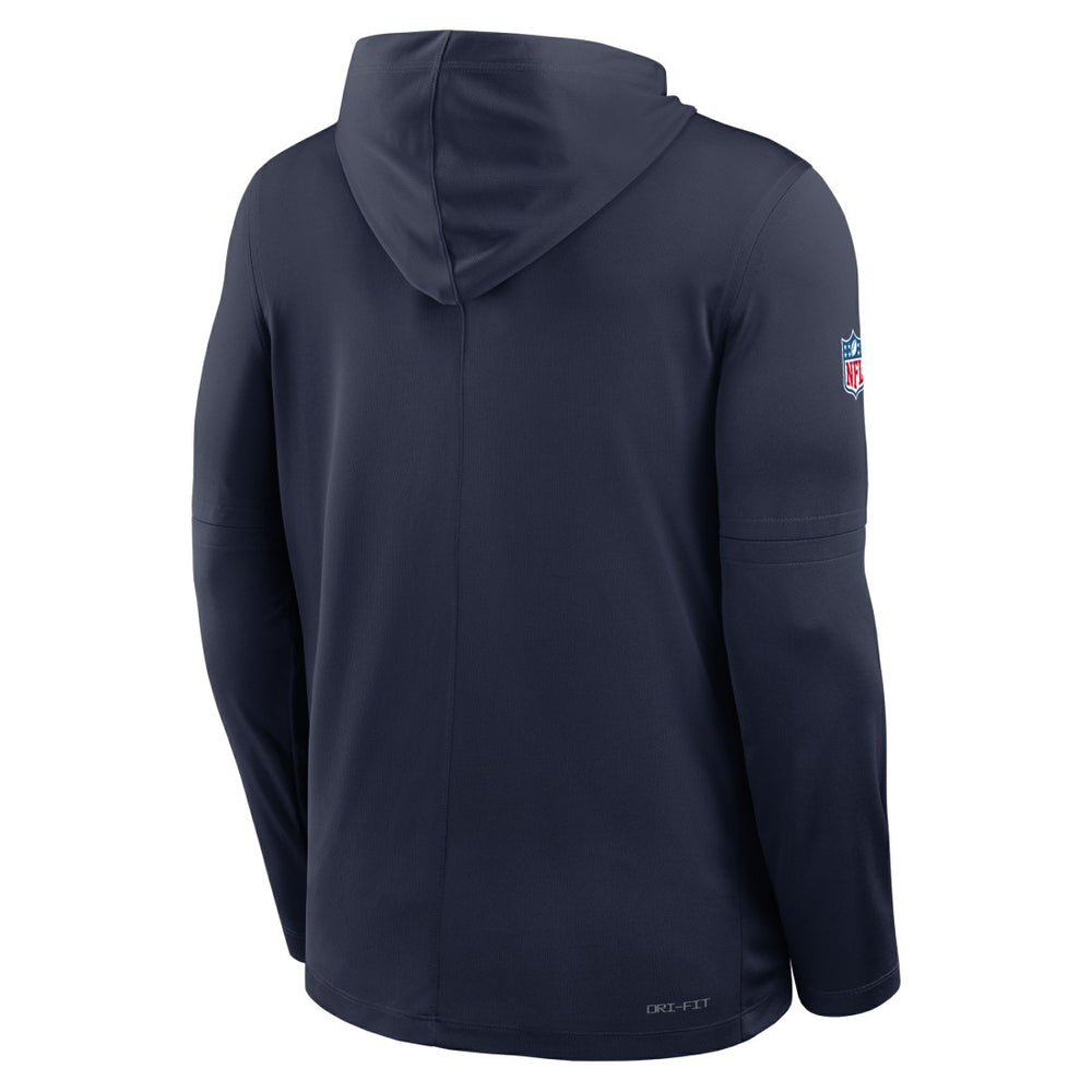 Seattle Seahawks Sideline Pure Fury Performance Long Sleeve Hoodie T-Shirt - College Navy | Nike online
