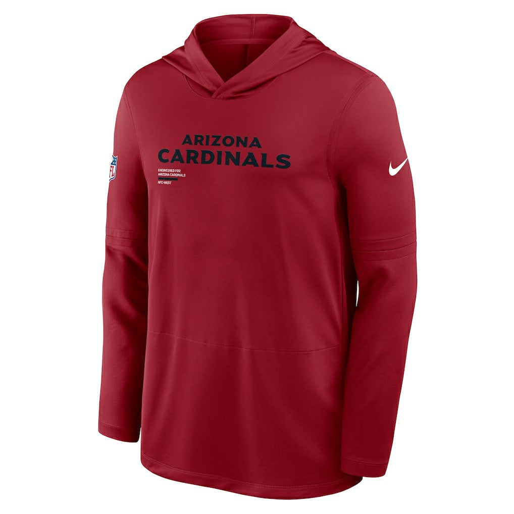 Arizona Cardinals Sideline Pure Fury Performance Long Sleeve Hoodie T-Shirt - Cardinal | Nike cheap